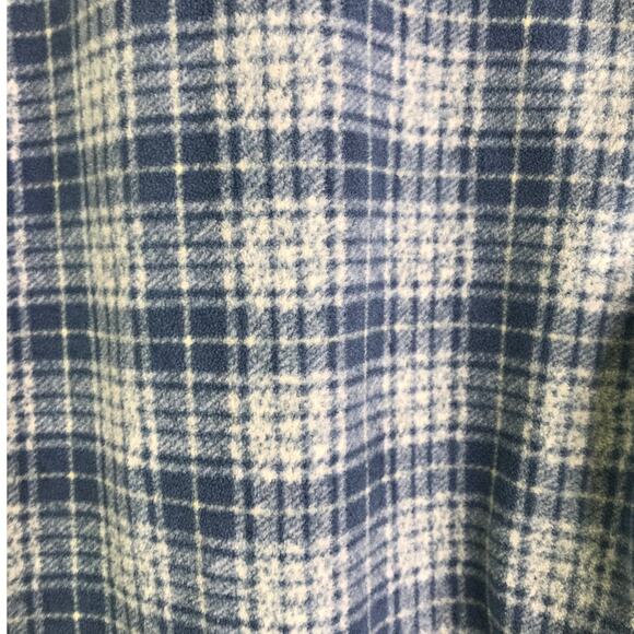 O'neill Casual Button Down Flannel Shirt Boys Sz L Slate Blue Snap Button Plaid - Picture 7 of 9